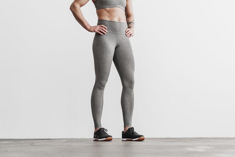 Women's Nobull High-Rise Tight (PLUSH Heather) Jogger Dark / Grey | SG X3130Y